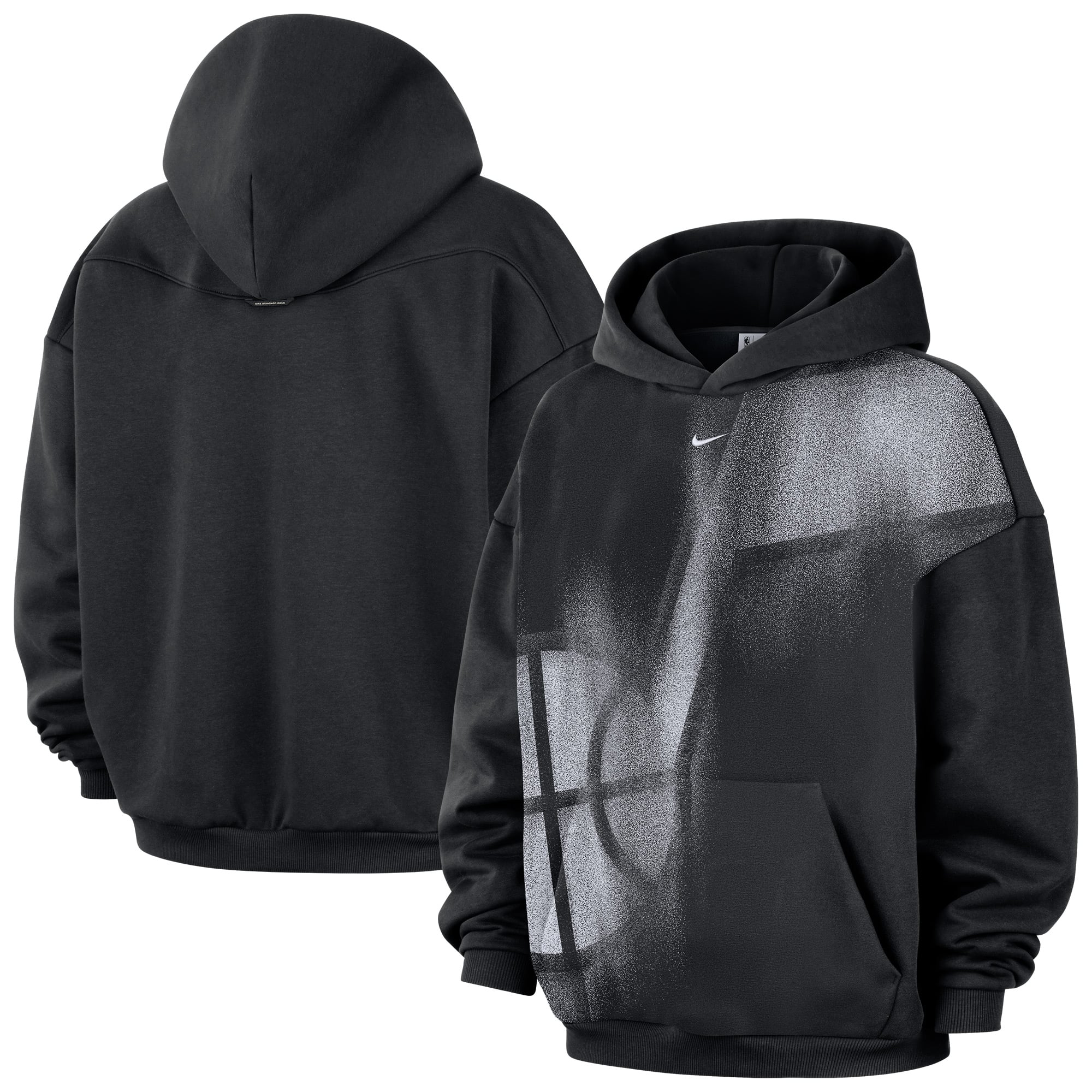 Sweat à capuche en polaire Nike Utah Jazz 2026 Standard Issue Practice Icon noir pour homme