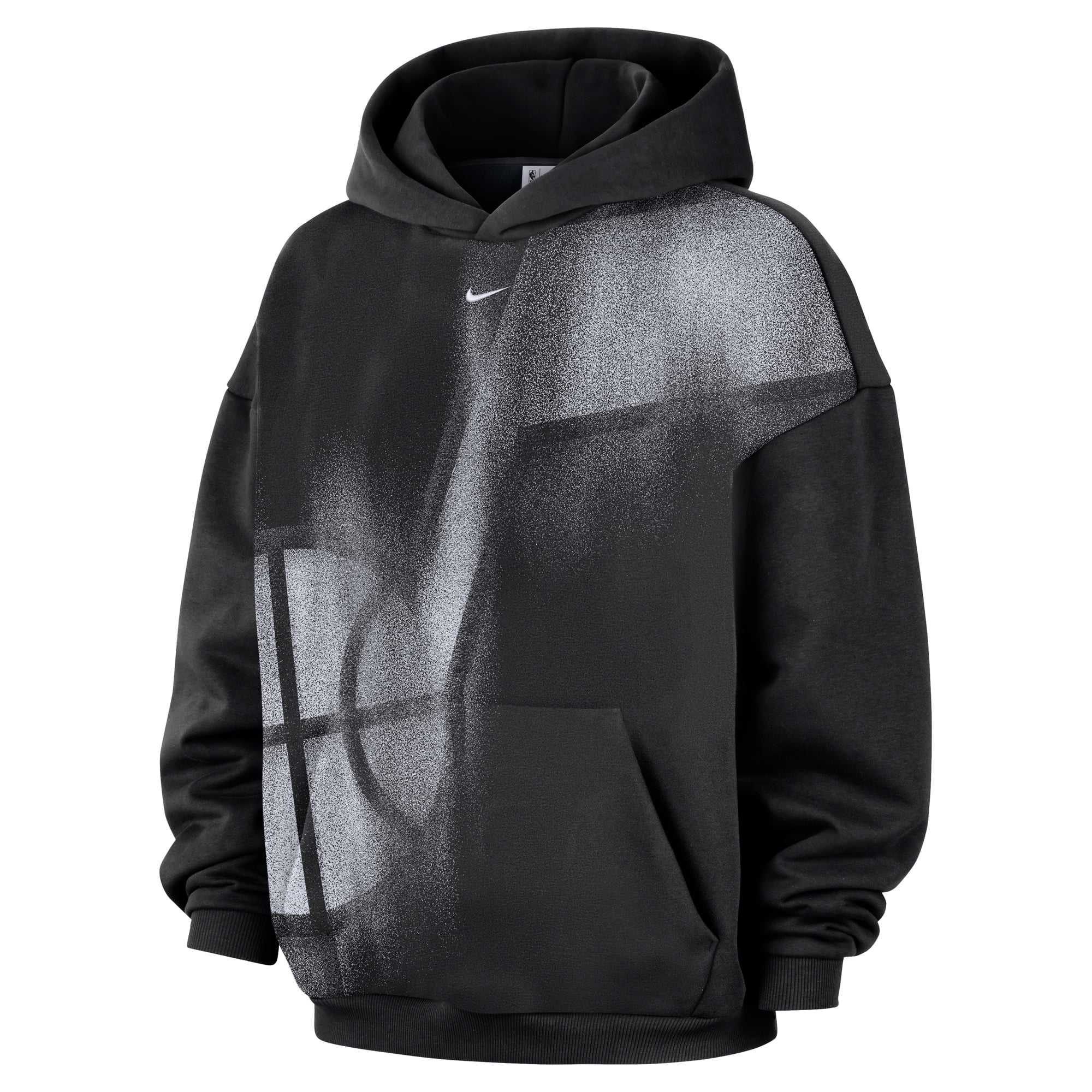 Sweat à capuche en polaire Nike Utah Jazz 2026 Standard Issue Practice Icon noir pour homme