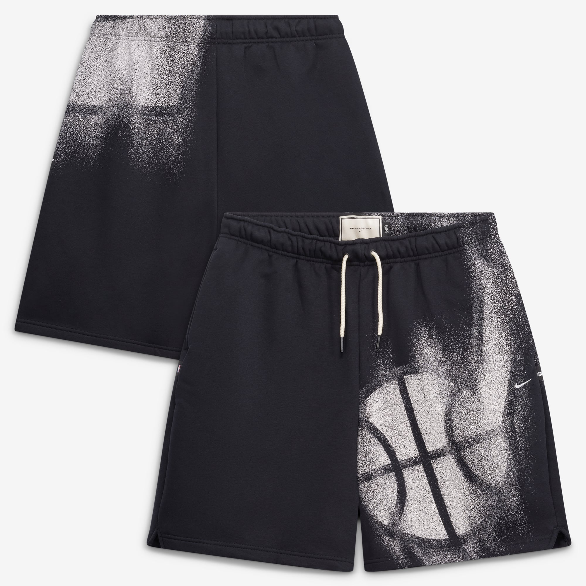 Short de sport Nike Utah Jazz 2026 Standard Issue Icon Fleece noir pour homme