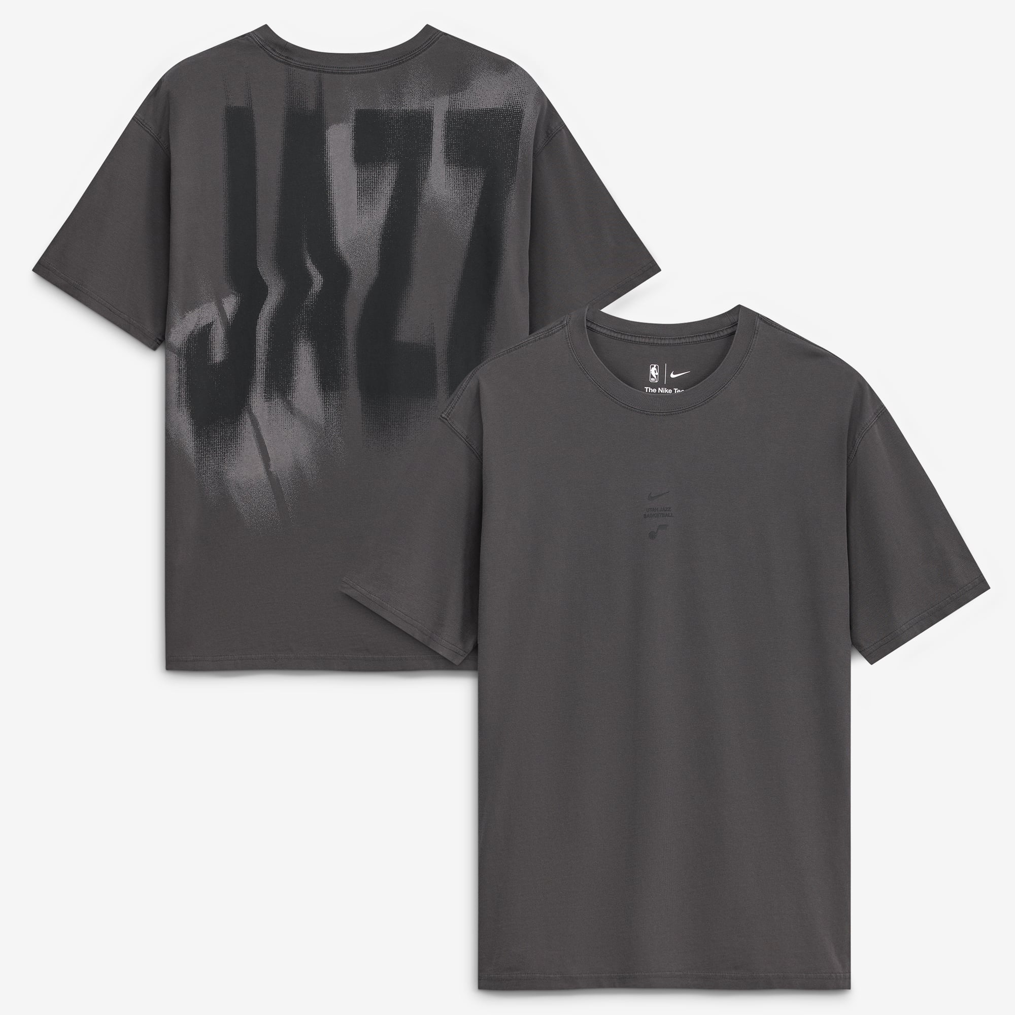 T-shirt Nike Max 90 d'avant-match Utah Jazz 2026 Standard Issue couleur anthracite pour homme