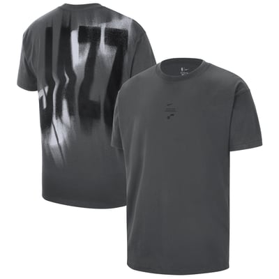 Utah Jazz Nike 2026 Standard Issue Pre-Game Max 90 T-Shirt - Charcoal