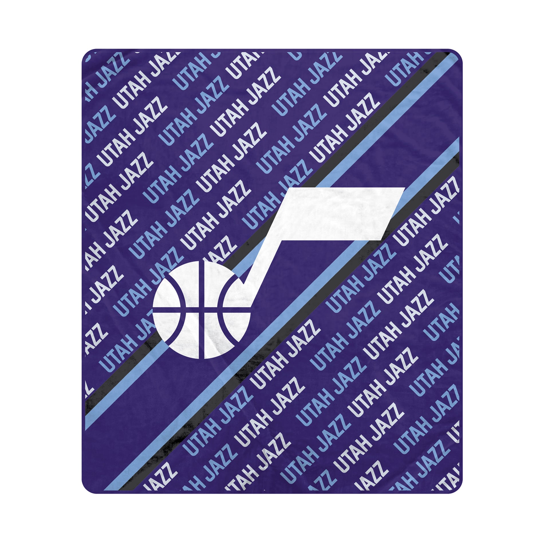 Couverture ultra douce Pegasus Utah Jazz 60" x 70" en diagonale avec logo et doublure