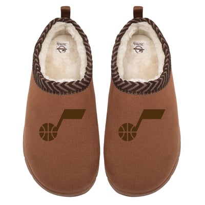 Utah Jazz ISlide Unisex Tonal Logo Mission Slippers - Tan
