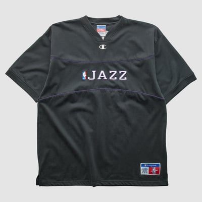 Utah Jazz Champion 2000s T-shirt - Black - L by Fanatics Real Vintage
