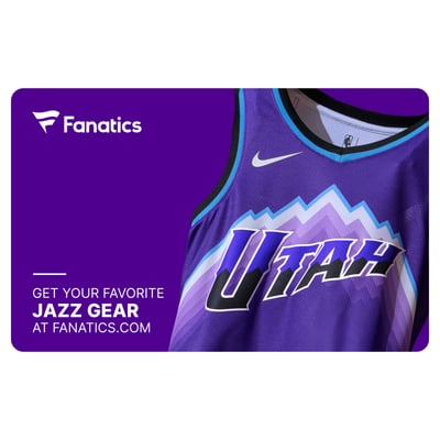 Utah Jazz Fanatics eGift Card ($10 - $500)