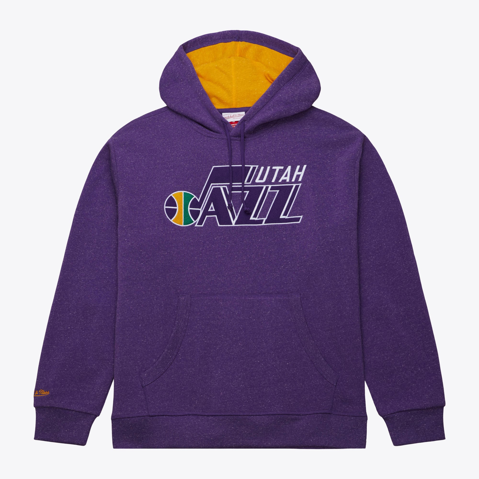 Utah Jazz Purple Snow Washed Fleece Pullover Hoodie