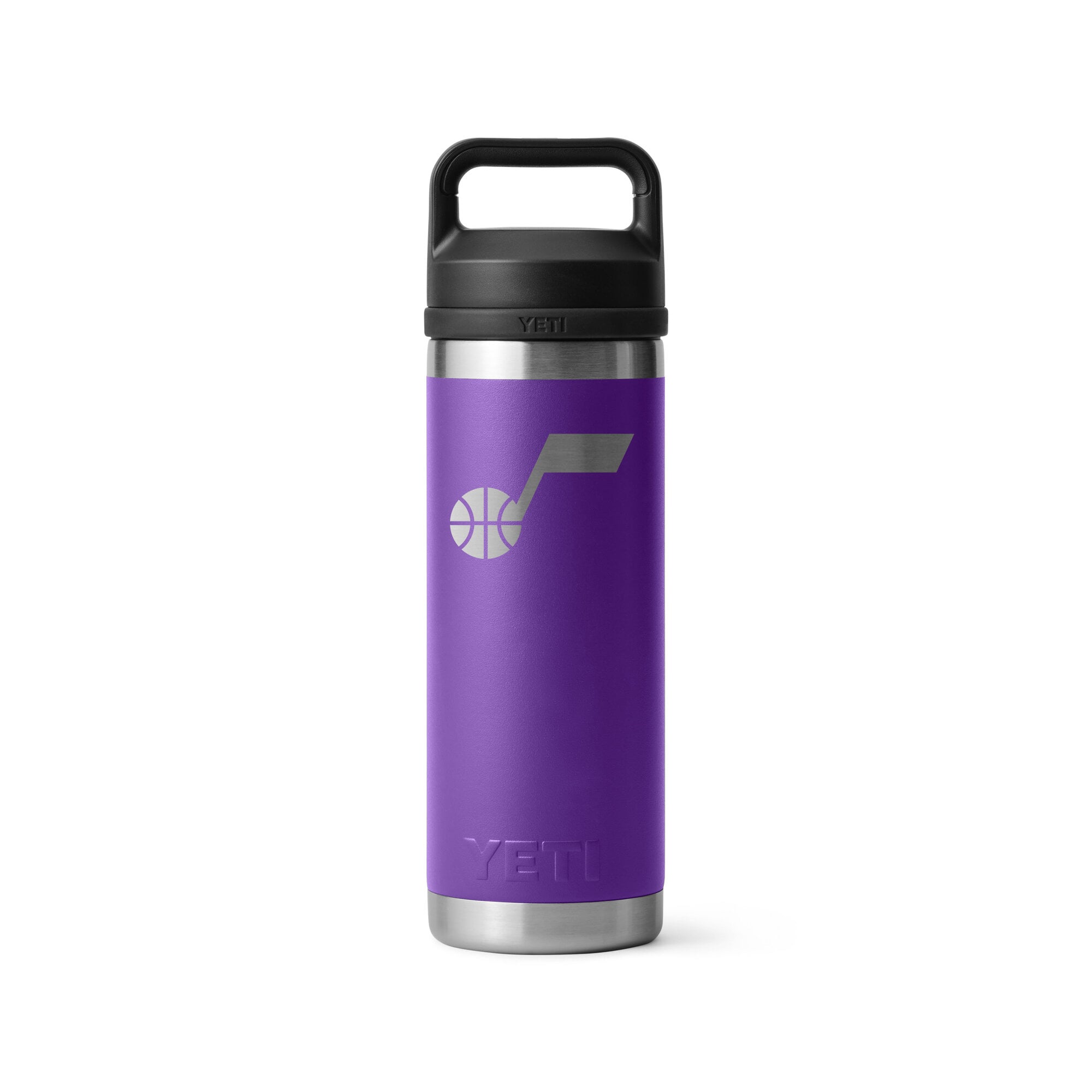YETI White Utah Jazz 18oz. Rambler Chug Water Bottle