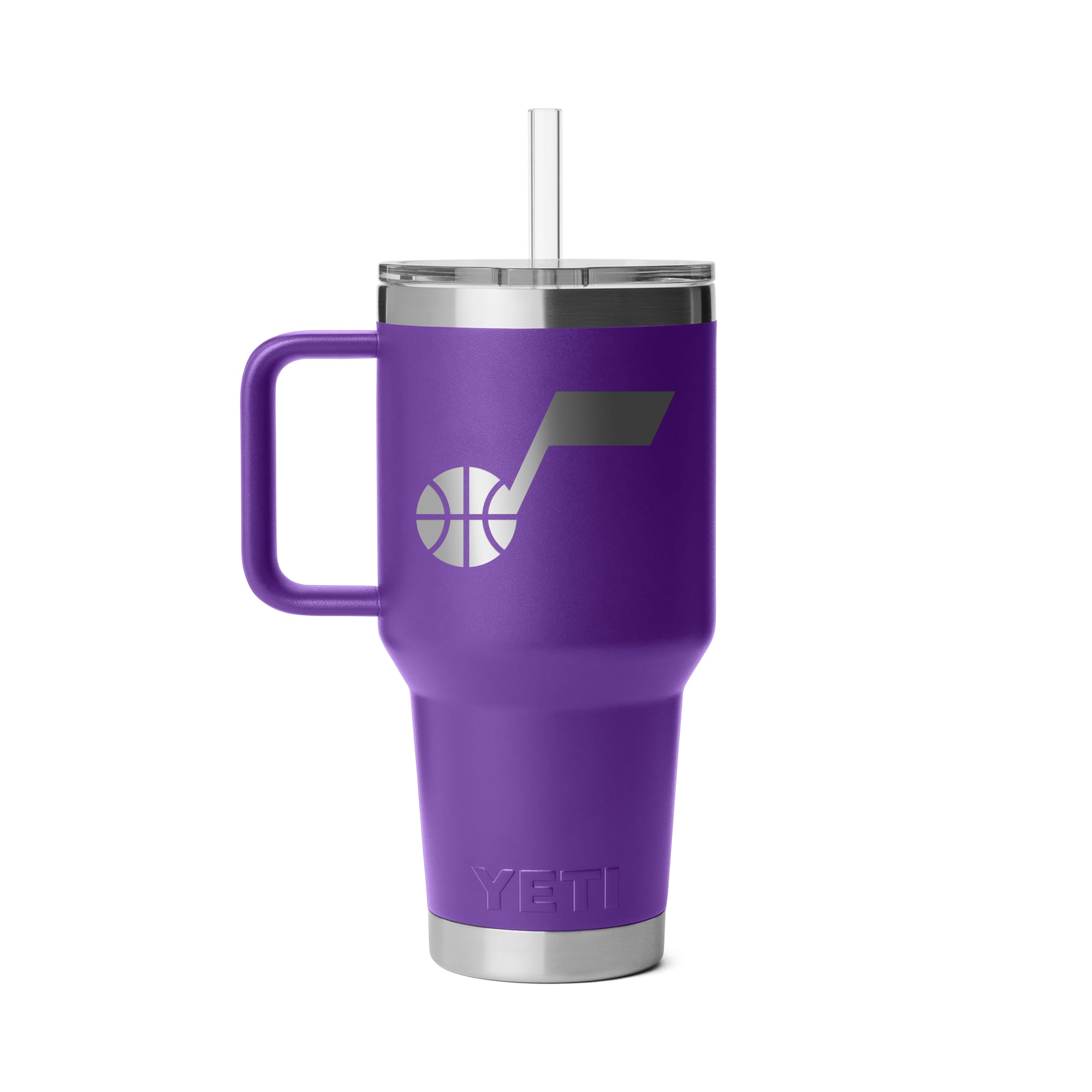 Mug à paille YETI Utah Jazz Rambler 2.0 de 1 litre (35 oz).