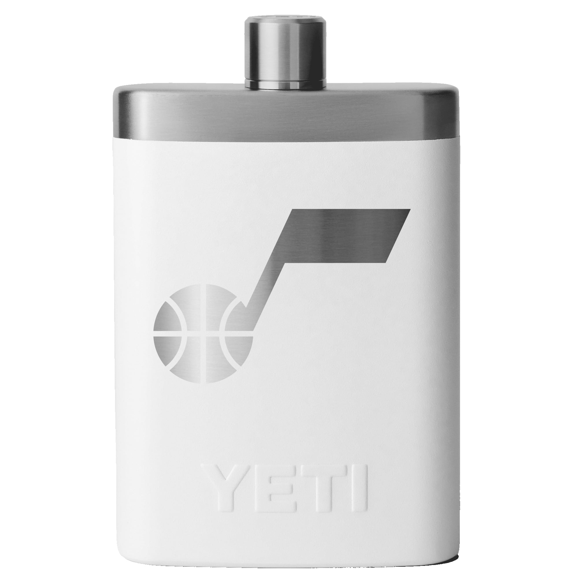 YETI White Utah Jazz 7oz. Flask