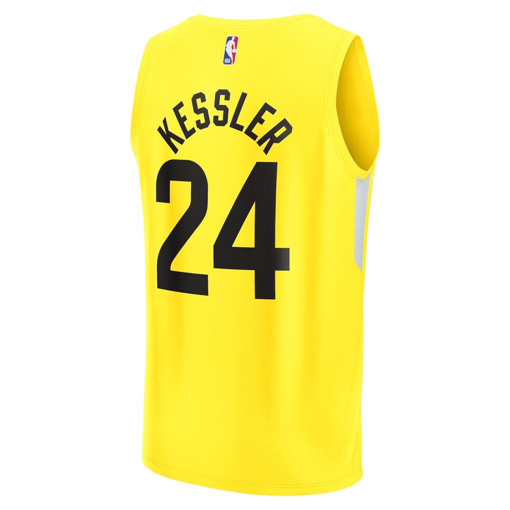 Youth Fanatics Walker Kessler Yellow Utah Jazz Fast Break Player 