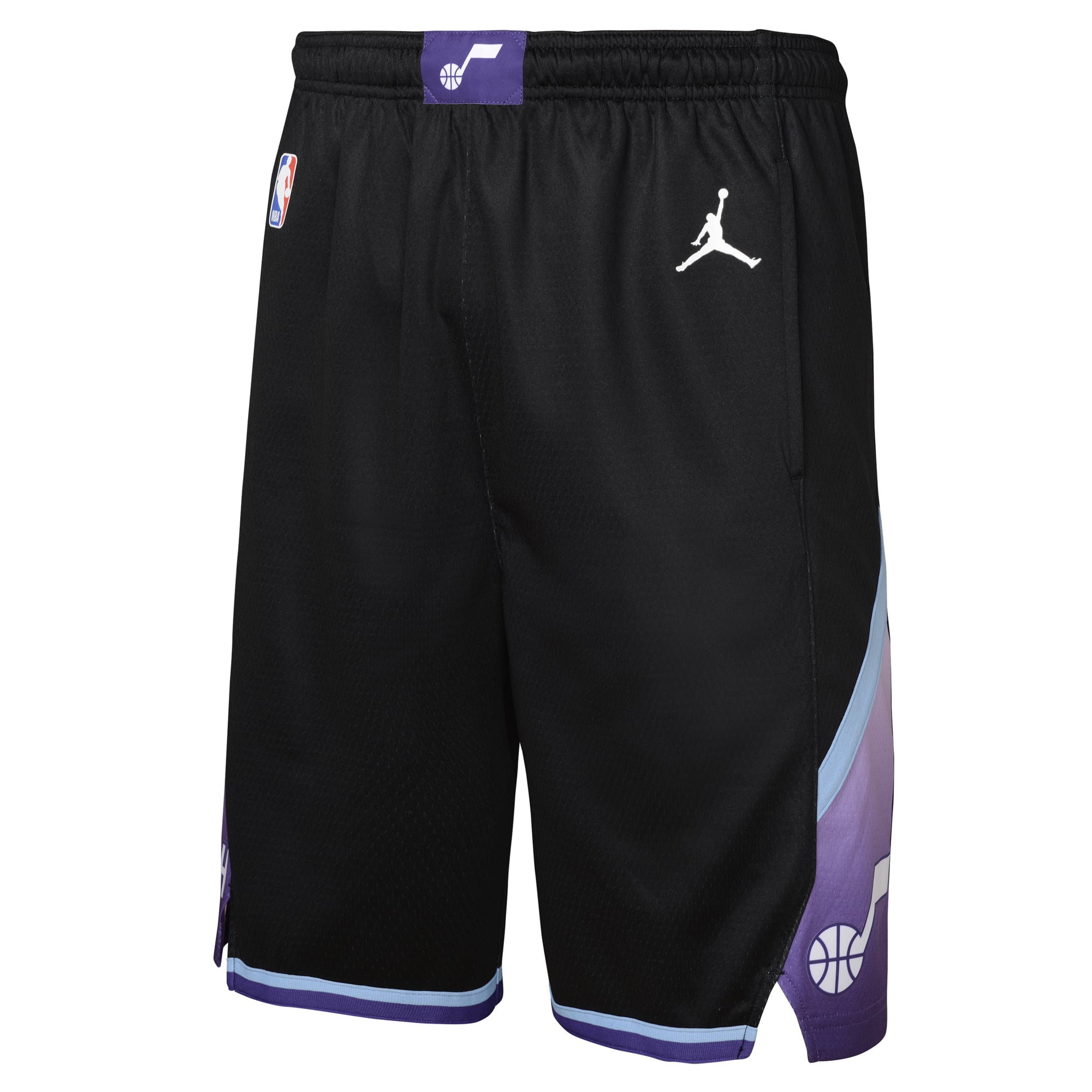 Short Swingman Jordan Brand noir Utah Jazz Authentic Statement Edition pour jeunes