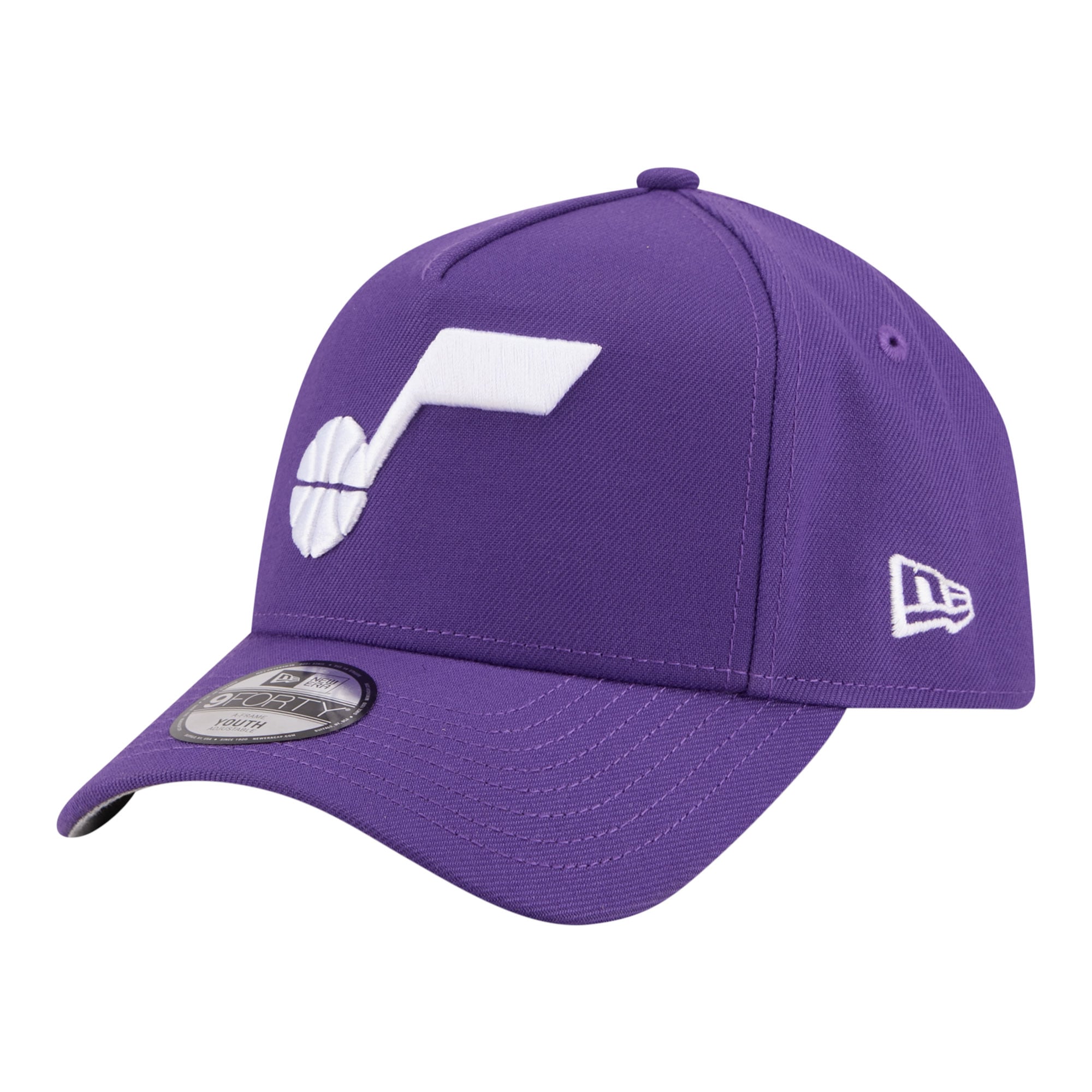 Youth Utah Jazz New Era Purple 9FORTY A-Frame Adjustable Hat