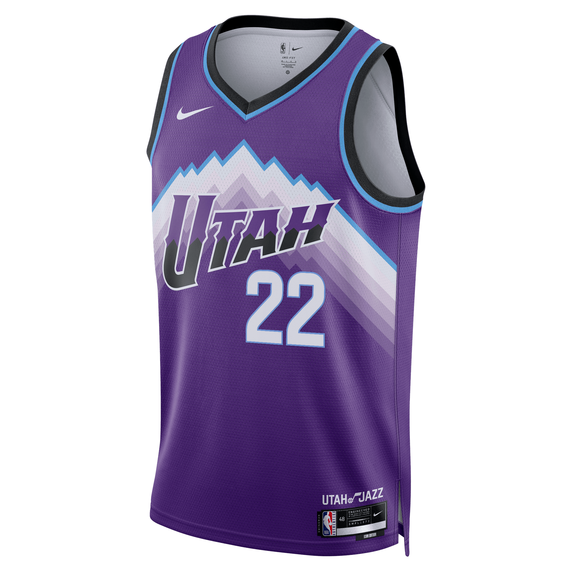 Maillot Swingman violet Utah Jazz de Darryn Peterson (jeune) - Édition Icon