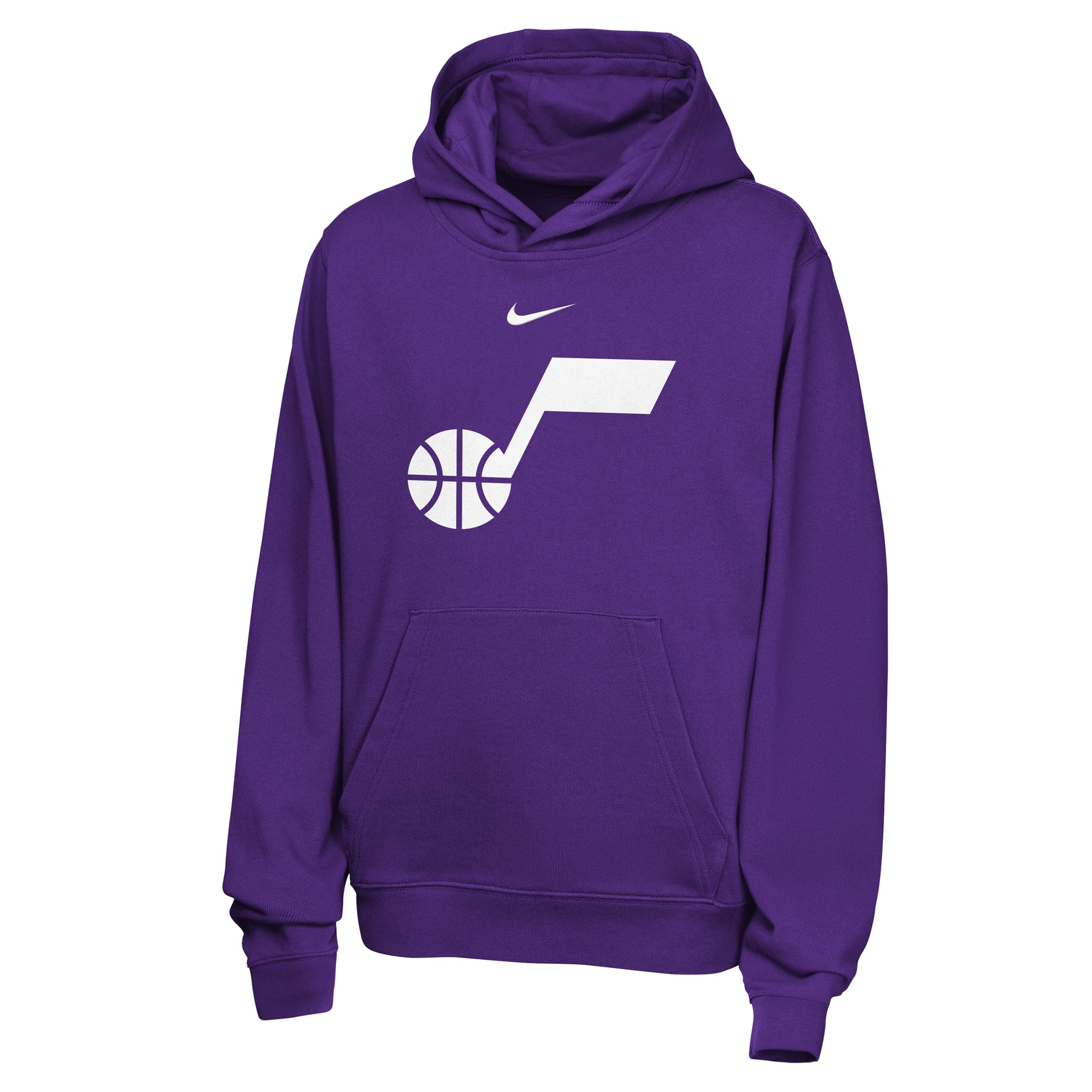 Sweat à capuche Nike Essential Logo Club violet pour jeunes Utah Jazz