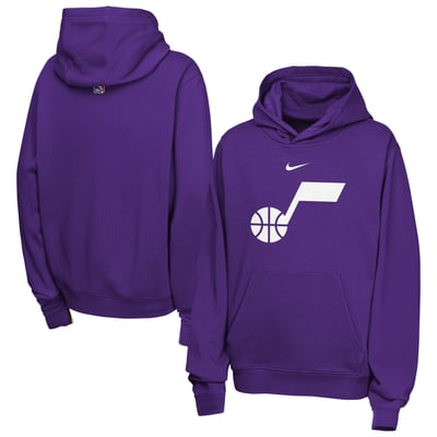 Utah Jazz Nike Youth Essential Logo Club Hoodie - Purple