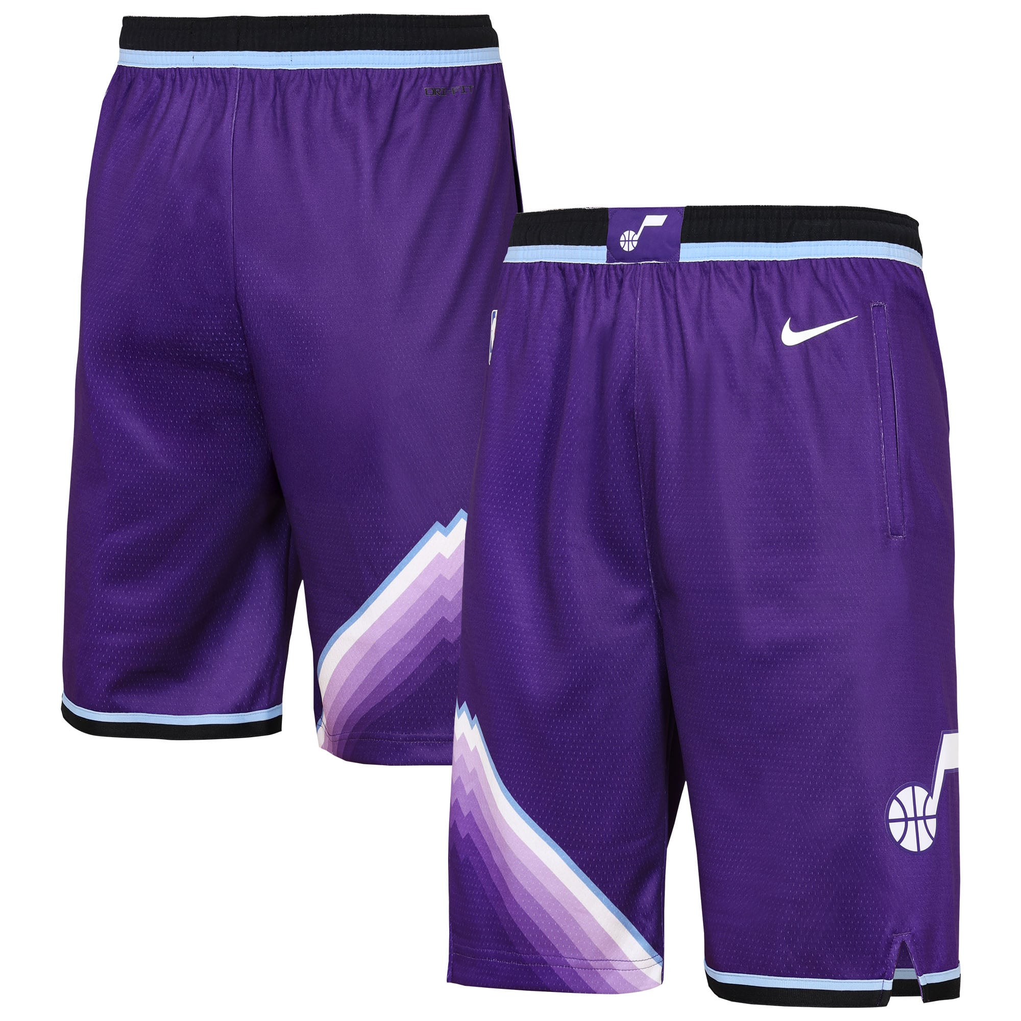 Short de performance Nike Swingman jaune Utah Jazz pour jeunes – Édition Icon