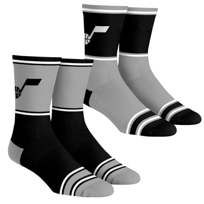  Utah Jazz Rock Em Youth 2-Pack Color Block Crew Socks Set