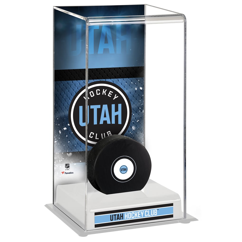  NHL Utah Fanatics Authentic Deluxe Tall Hockey Puck Display Case