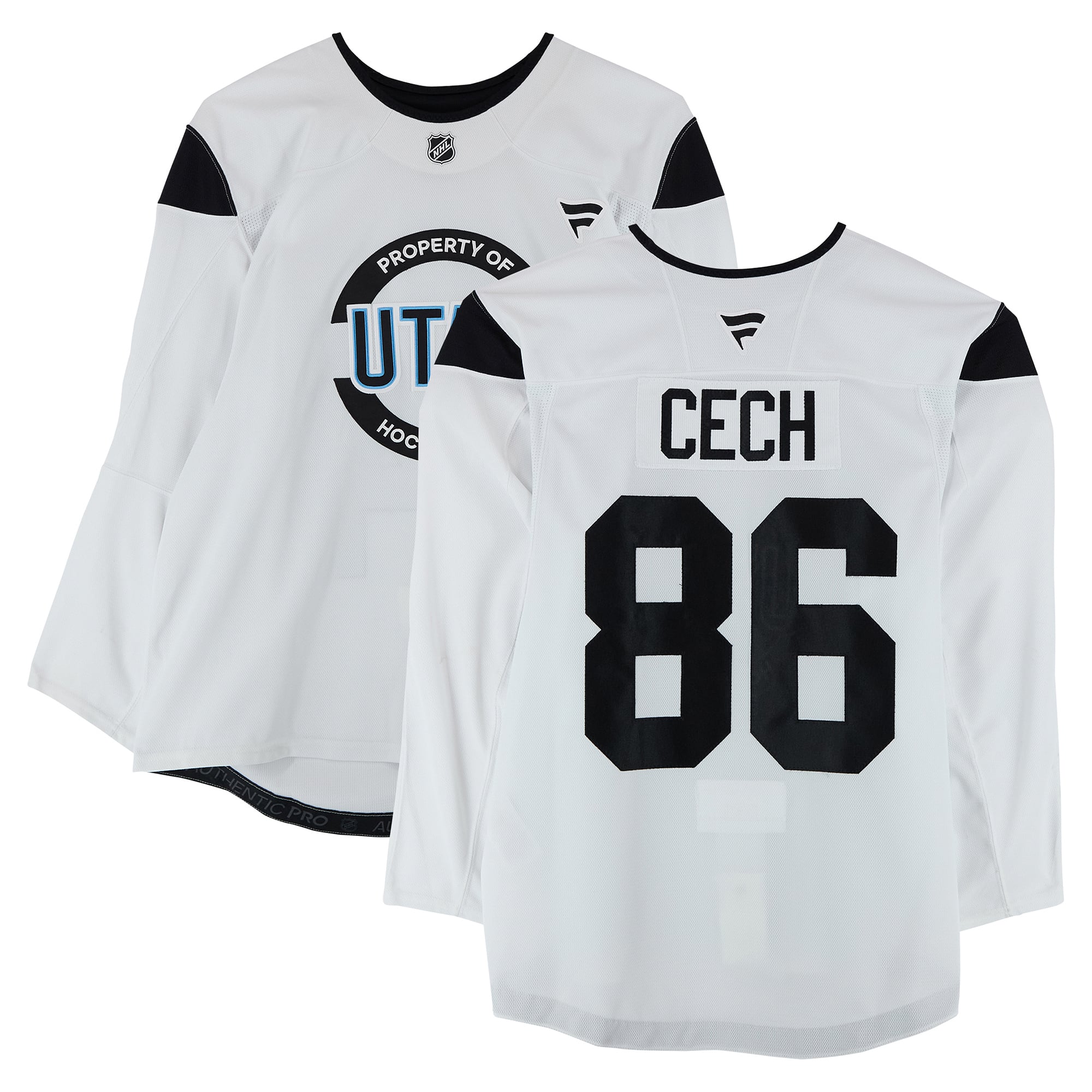 Aleš Čech Utah Mammoth Practice-Used #86 Jersey from the 2024-25 NHL Season