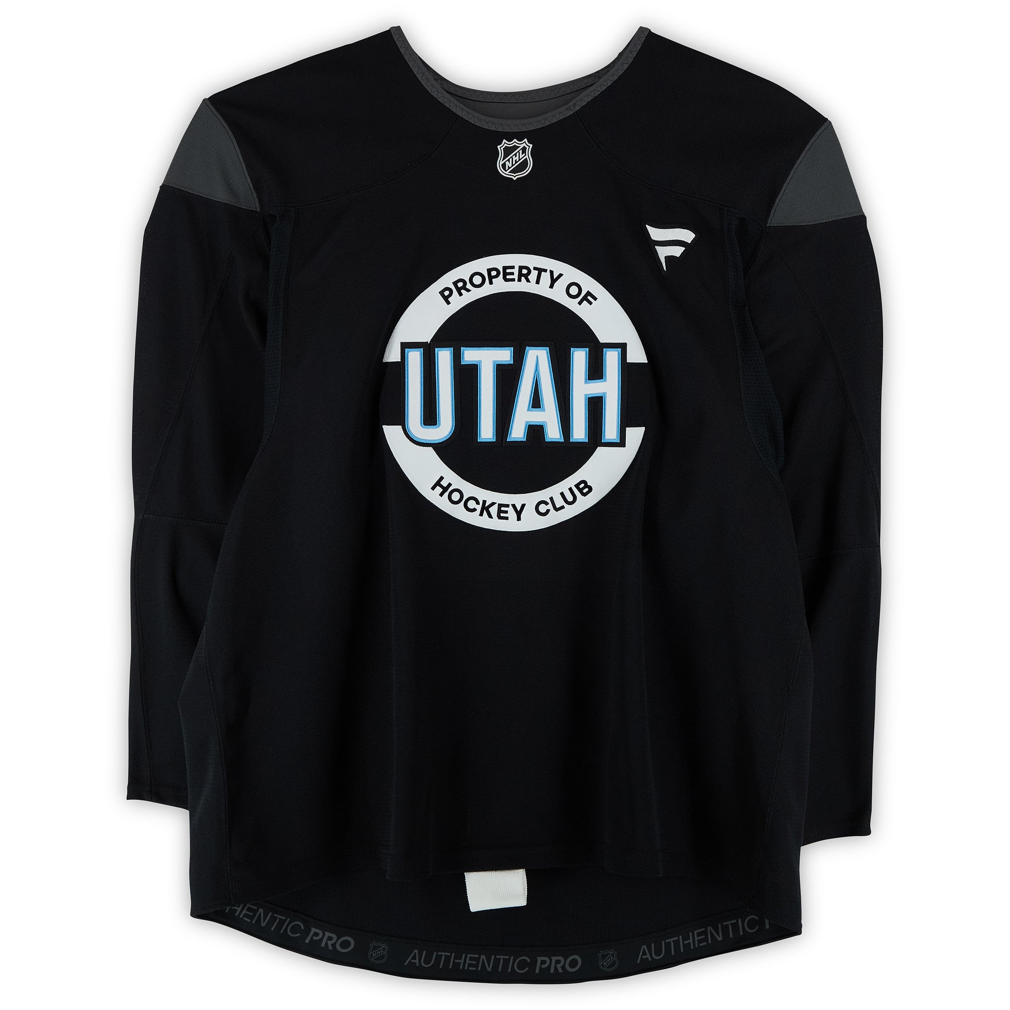 Anthony Allain-Samaké Utah Mammoth Practice-Used #5 Black Jersey from the 2024-25 NHL Season