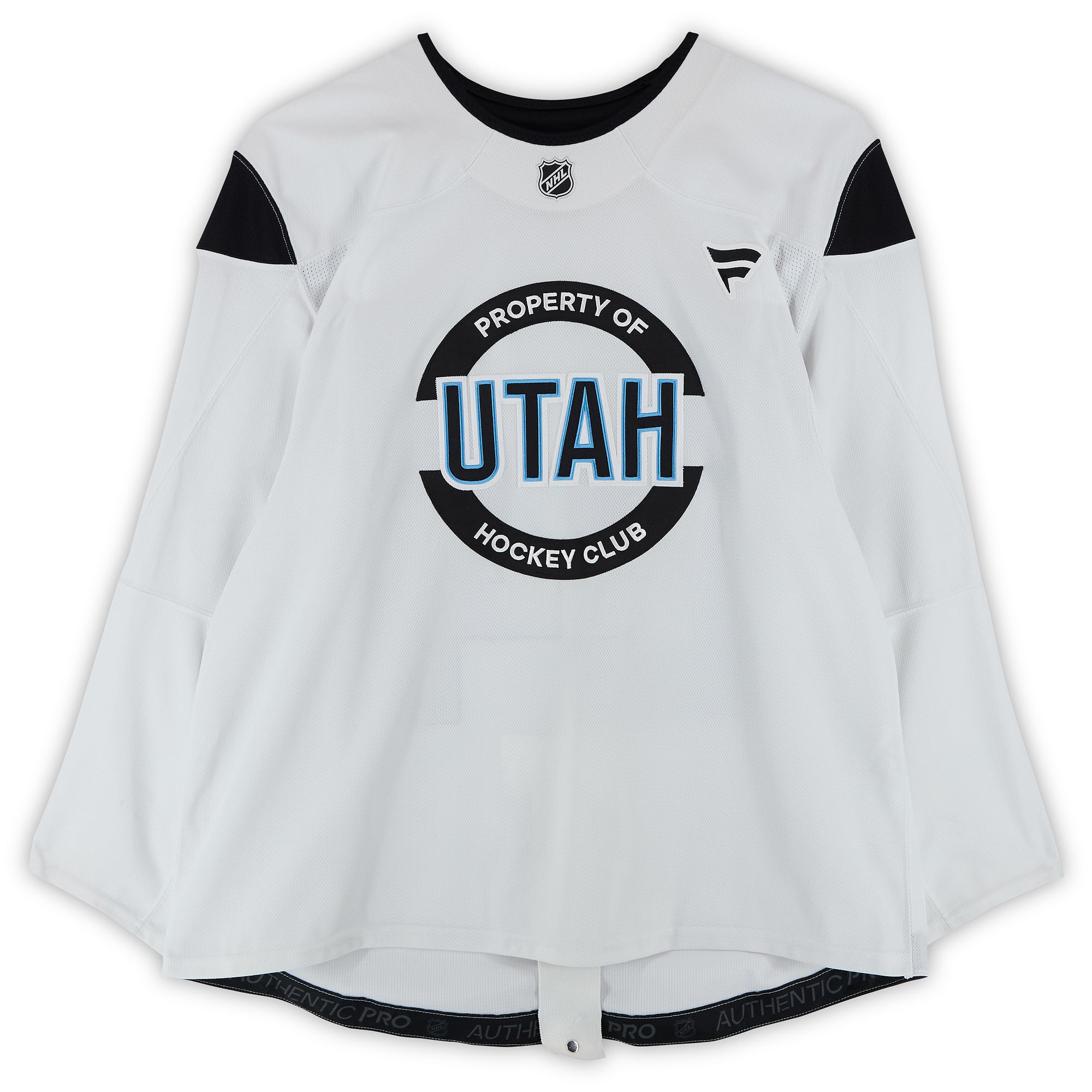 Maillot blanc d'entraînement n° 84 d'Artyom Duda, des Mammoths du Utah, saison 2024-2025 de la LNH