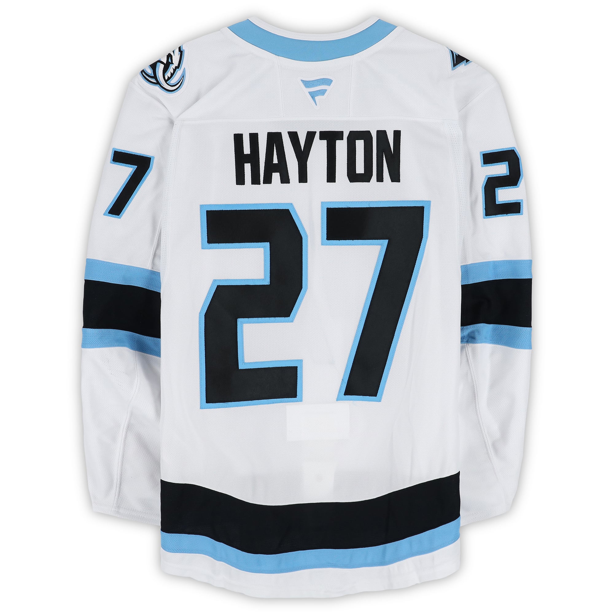 Barrett Hayton Utah Mammoth Game-Used #27 White Jersey Worn During Round One of the 2026 Stanley Cup Playoffs vs. Vegas Golden Knights