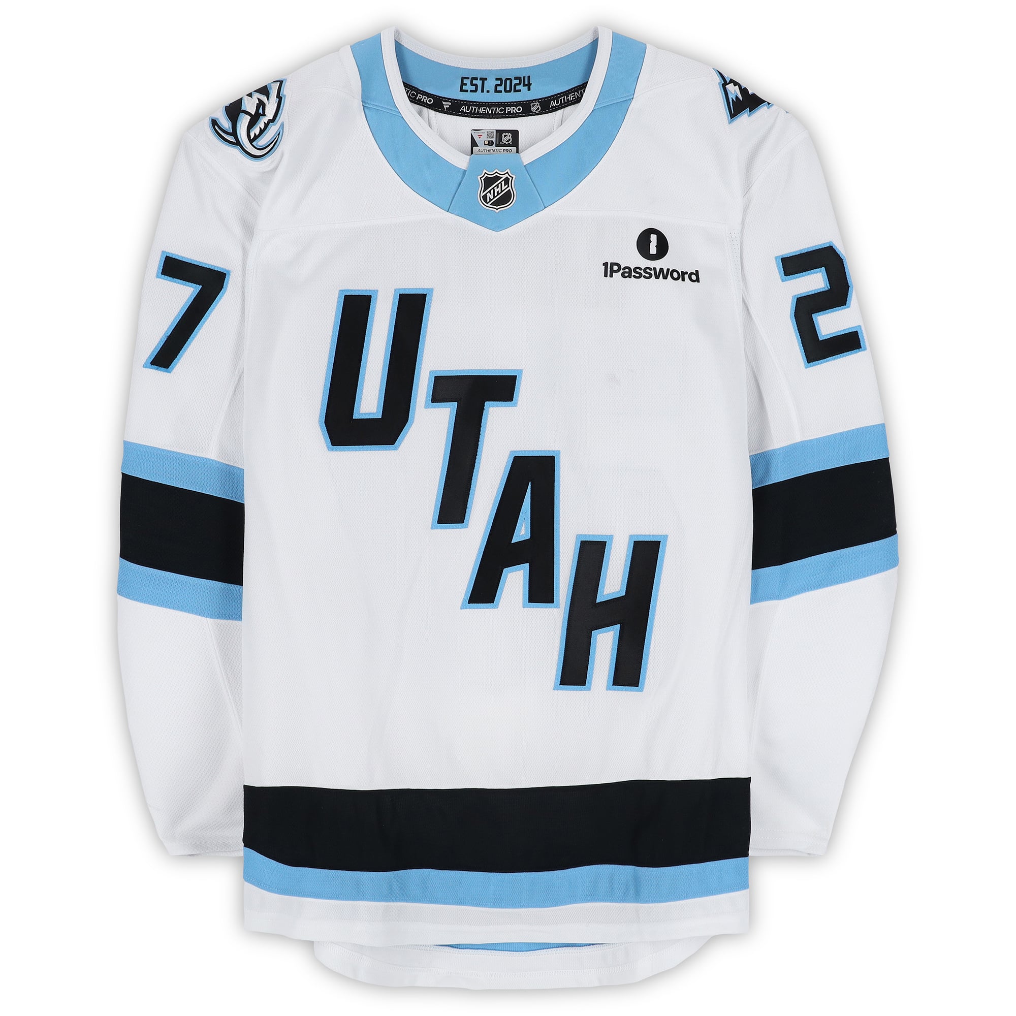 Barrett Hayton Utah Mammoth Game-Used #27 White Jersey Worn During Round One of the 2026 Stanley Cup Playoffs vs. Vegas Golden Knights