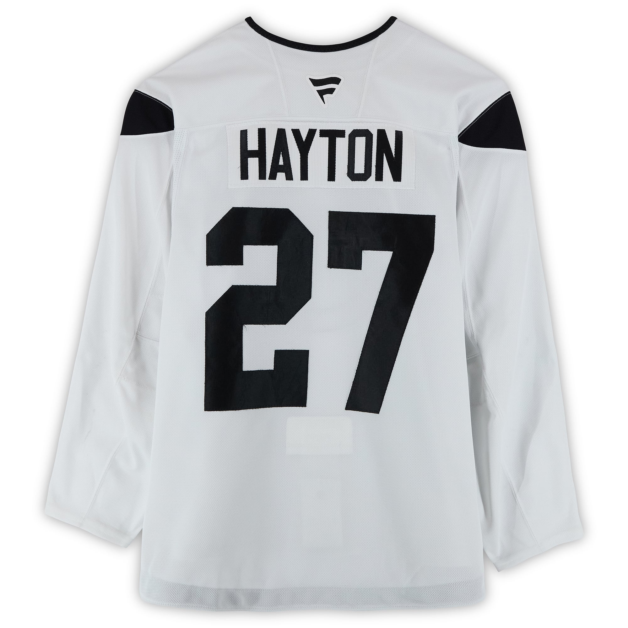 Barrett Hayton Utah Mammoth Practice-Used #27 Jersey from the 2024-25 NHL Season