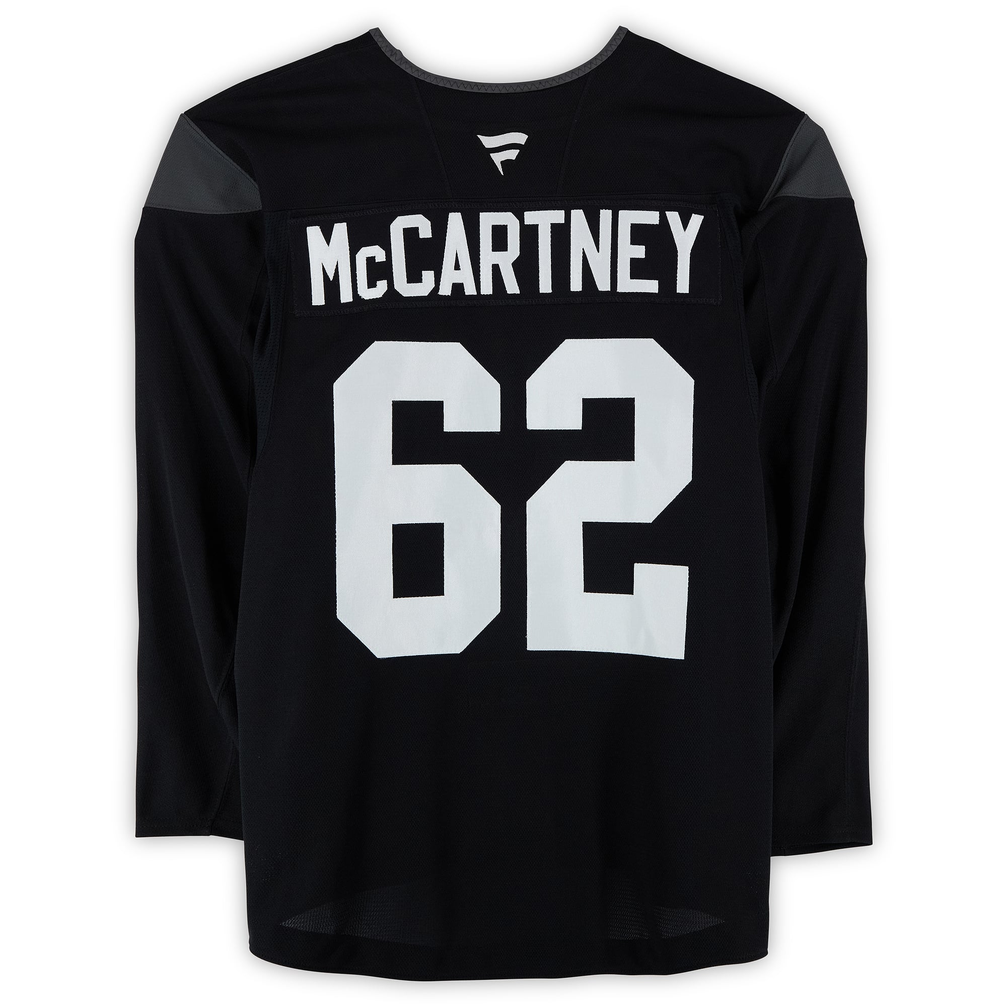 Ben McCartney Utah Mammoth Practice-Used #62 Black Jersey from the 2024-25 NHL Season