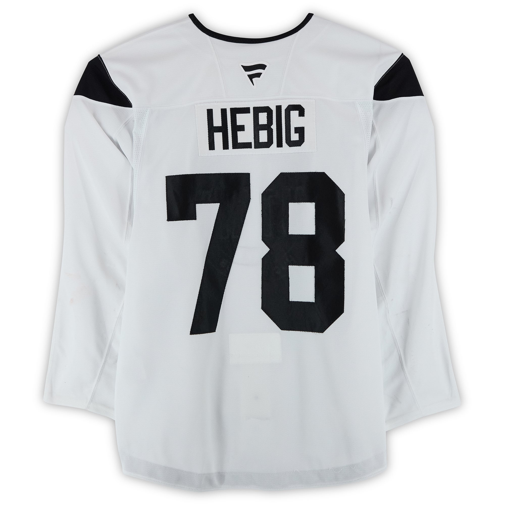 Cameron Hebig Utah Mammoth Practice-Used #78 White Jersey from the 2024-25 NHL Season