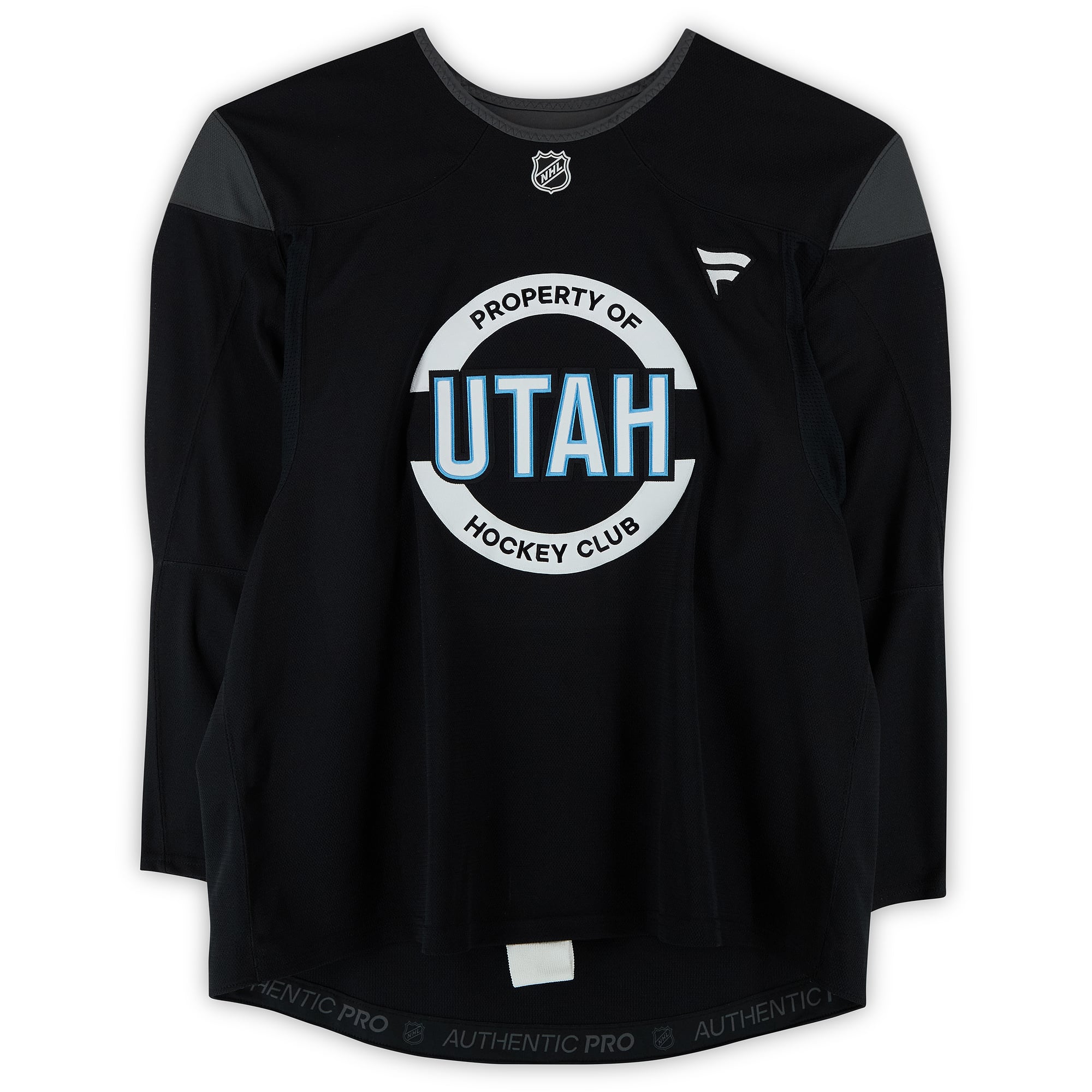 Carsen Musser Utah Mammoth Practice-Used #35 Black Jersey from the 2024-25 NHL Season
