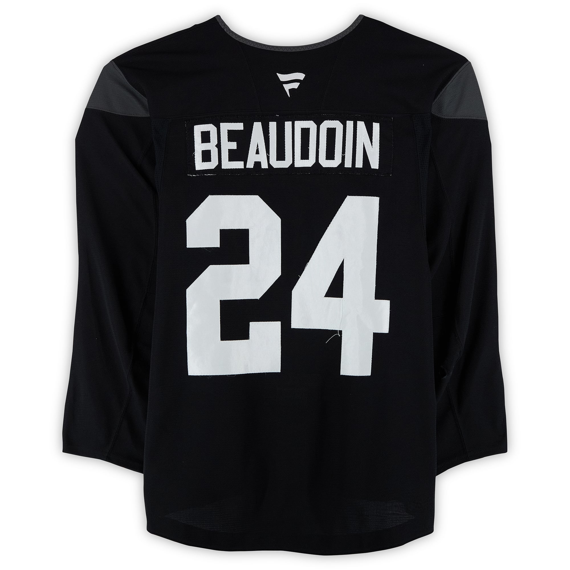 Cole Beaudoin Utah Mammoth Practice-Used #24 Black Jersey from the 2024-25 NHL Season