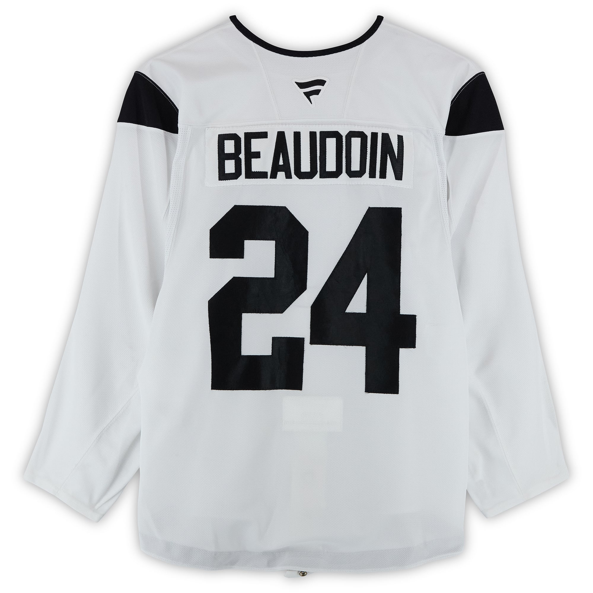 Cole Beaudoin Utah Mammoth Practice-Used #24 White Jersey from the 2024-25 NHL Season