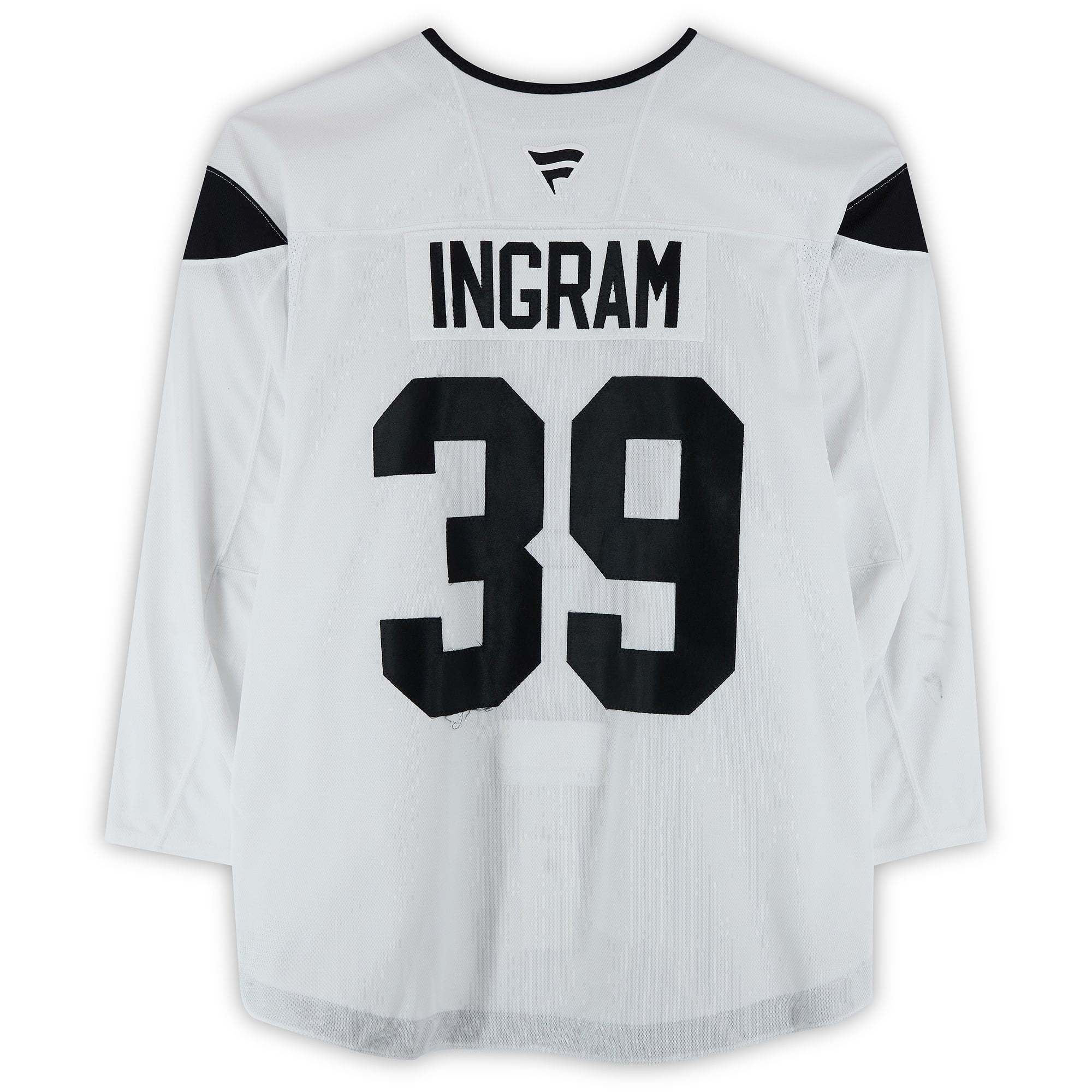 Maillot authentique professionnel blanc n° 39 porté à l'entraînement par Connor Ingram, du Utah Hockey Club, lors de la saison 2024-2025 de la LNH.