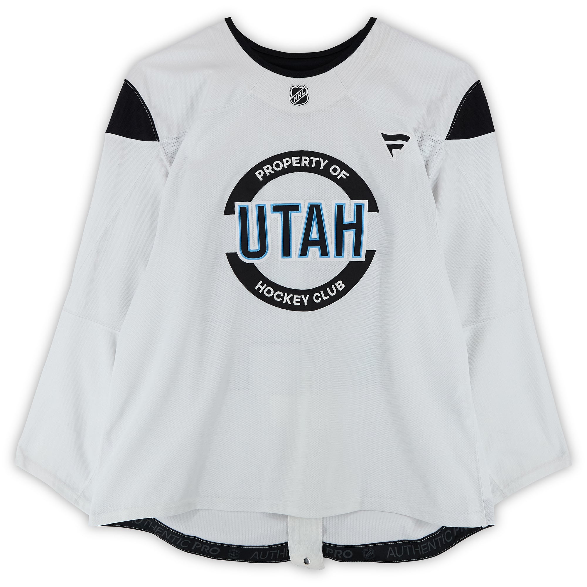 Curtis Douglas Utah Hockey Club Practice-Used #42 White Jersey from the 2024-25 NHL Season