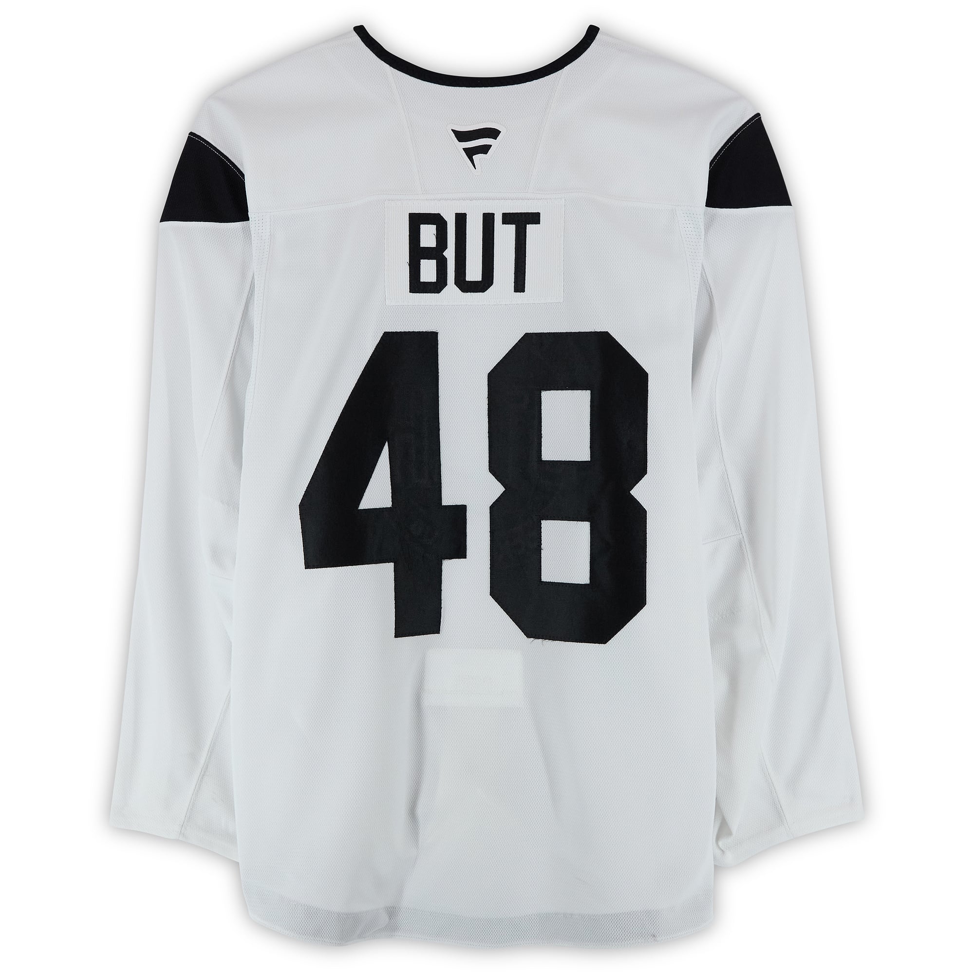 Daniil But Utah Hockey Club Practice-Used #48 White Authentic Pro Jersey from the 2024-25 NHL Season