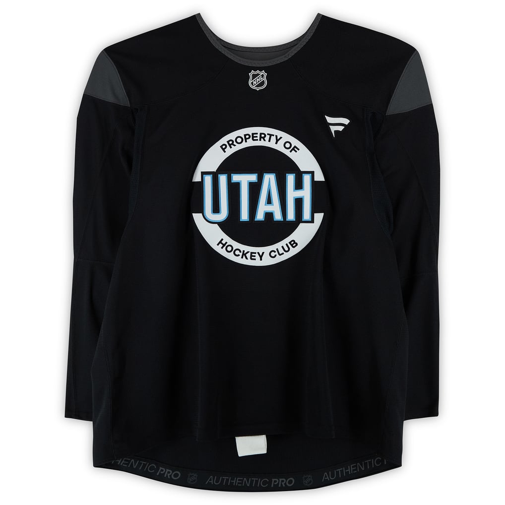 Dylan Guenther Utah Mammoth Fanatics Authentic Practice-Used #11 Black Jersey from the 2024-25 NHL Season