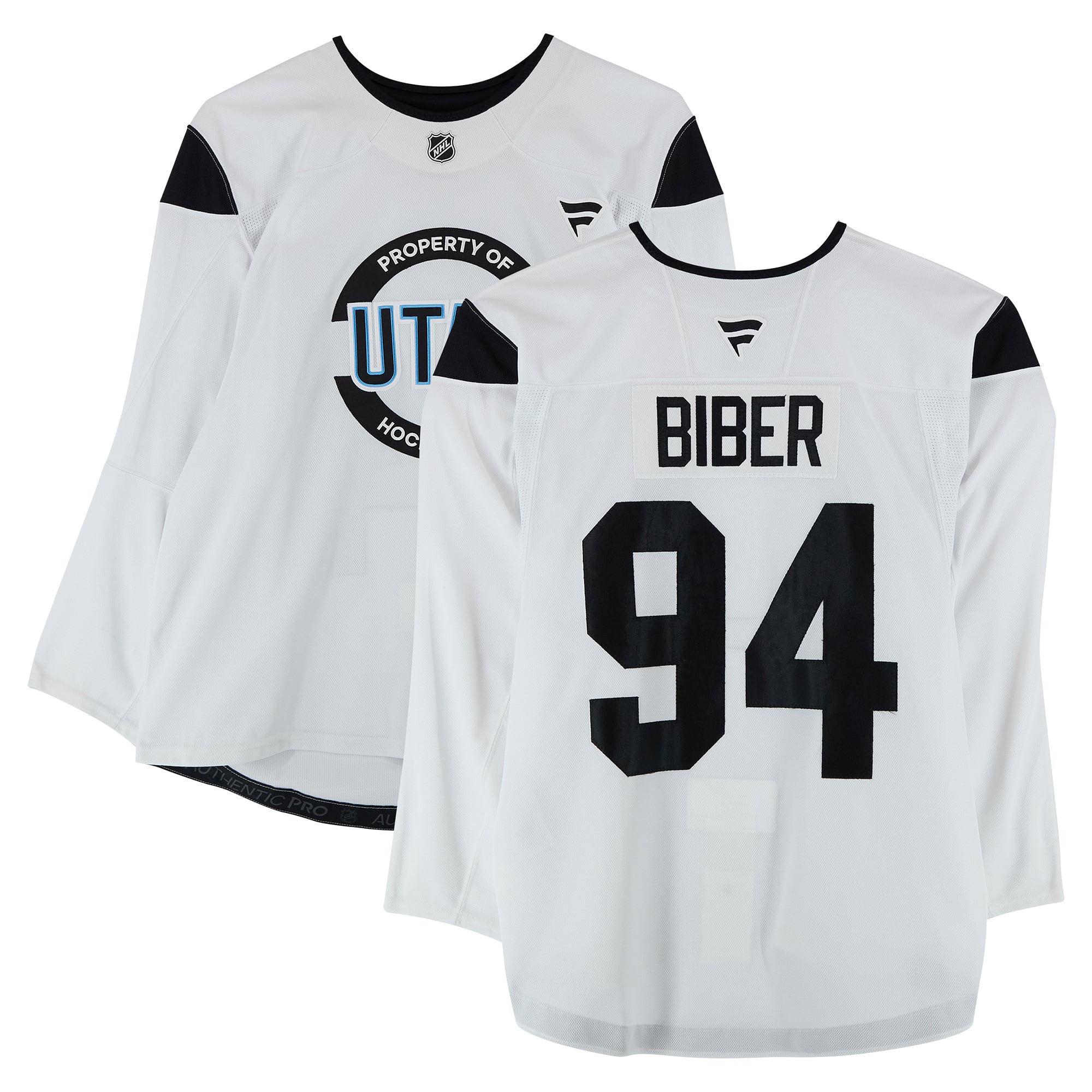 Gregor Biber Utah Mammoth Practice-Used #94 Jersey from the 2024-25 NHL Season