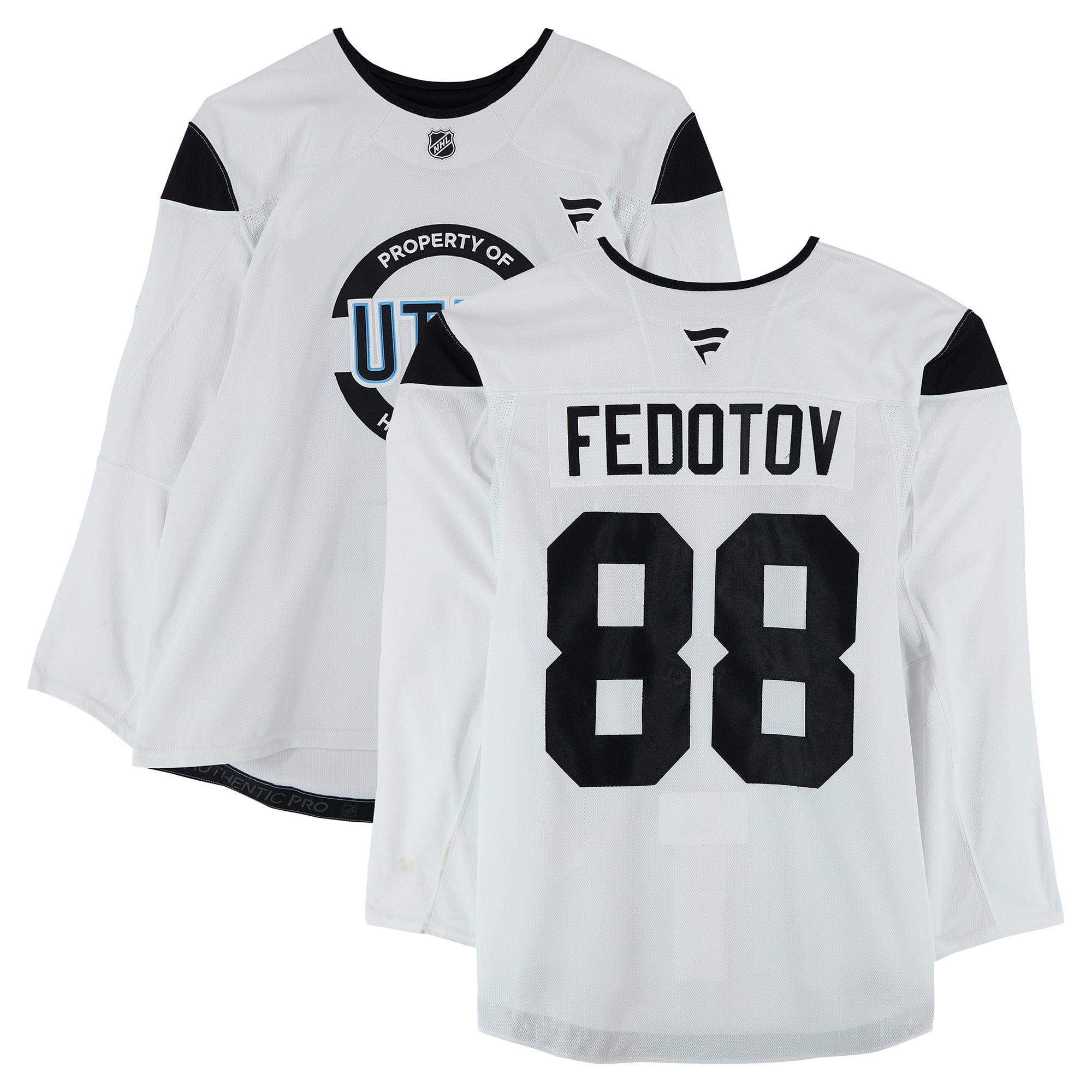 Ilya Fedotov Utah Mammoth Practice-Used #88 Jersey from the 2024-25 NHL Season