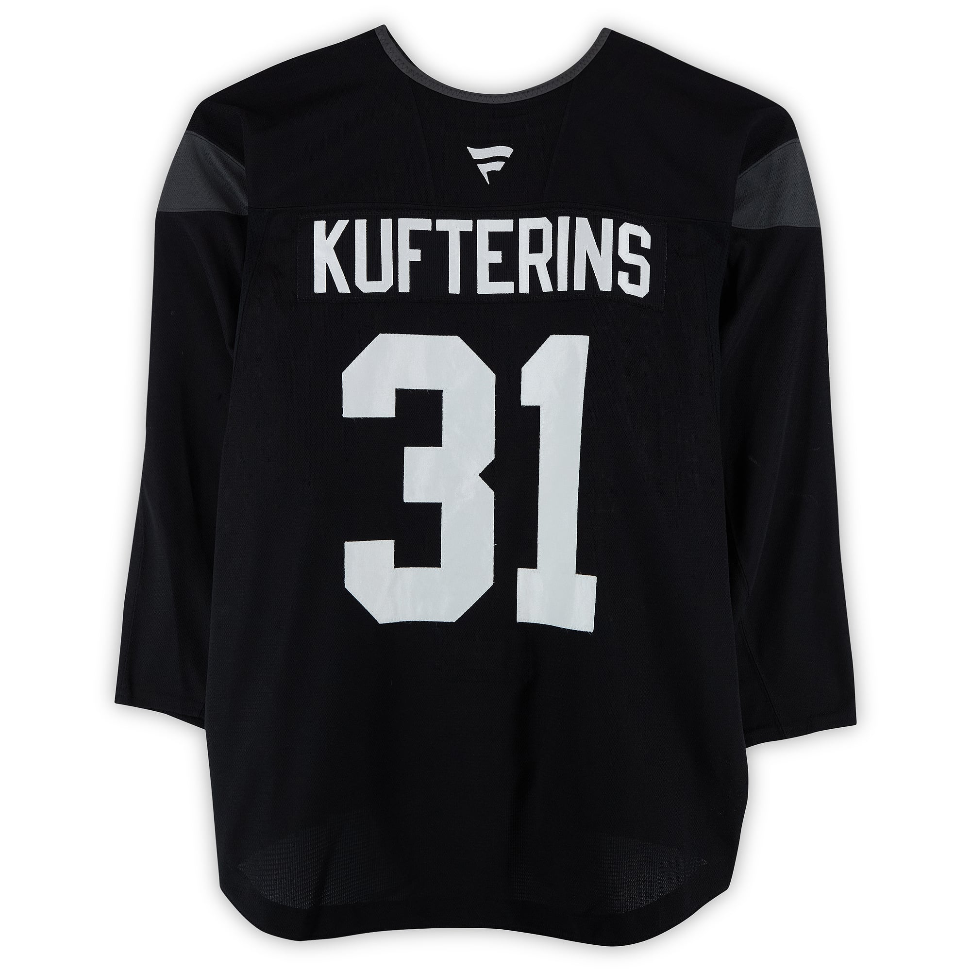 Ivans Kufterins Utah Mammoth Practice-Used #31 Black Jersey from the 2024-25 NHL Season