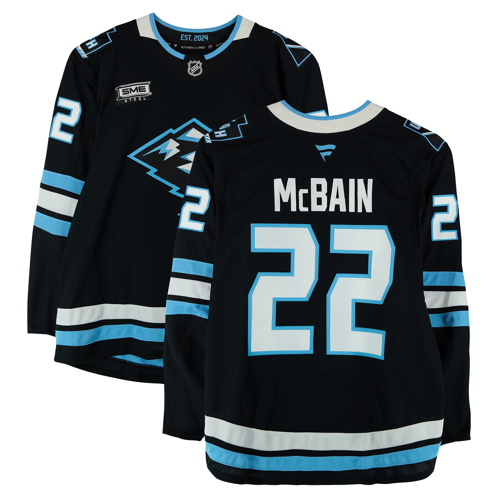 Jack McBain Utah Mammoth Game-Used #22 Jersey Worn During Round One of the 2026 Stanley Cup Playoffs vs. Vegas Golden Knights