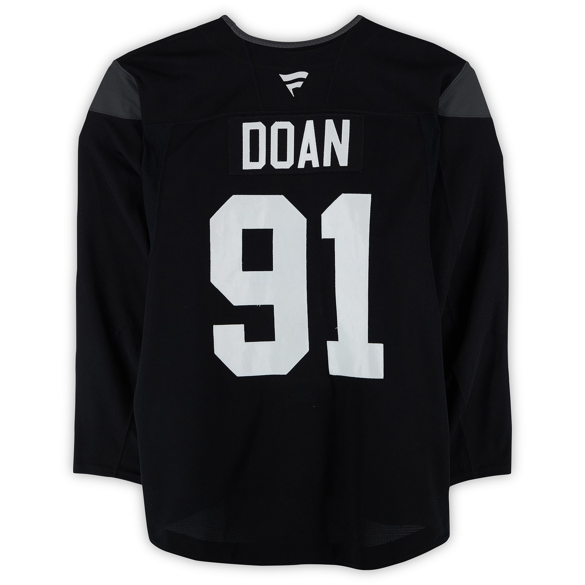 Josh Doan Utah Mammoth Practice-Used #91 Black Jersey from the 2024-25 NHL Season