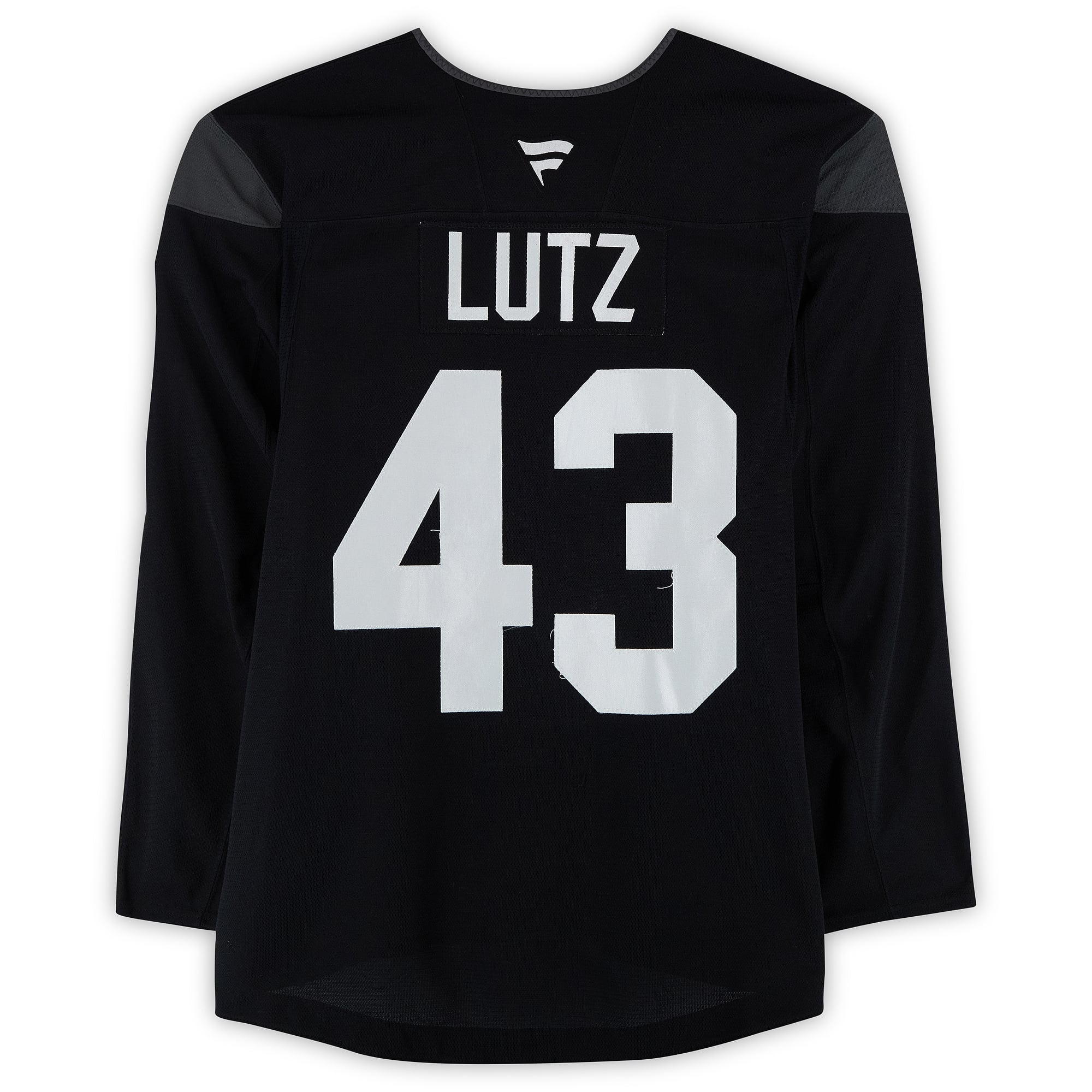 Julian Lutz Utah Mammoth Practice-Used #43 Black Jersey from the 2024-25 NHL Season