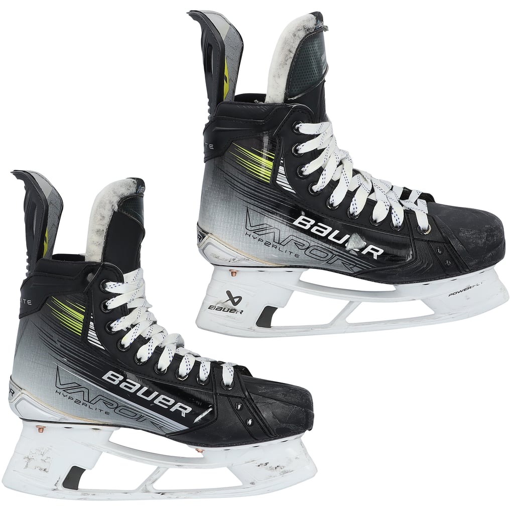 Kailer Yamamoto Utah Mammoth Fanatics Authentic Game-Used Black Bauer Skates from the 2025-26 NHL Season 
