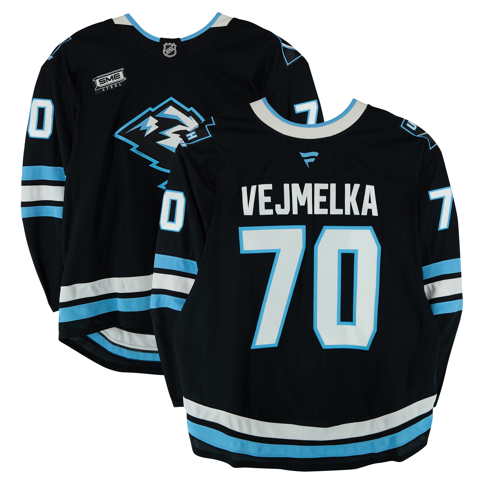 Karel Vejmelka Utah Mammoth Game-Used #70 Jersey Worn During Round One of the 2026 Stanley Cup Playoffs vs. Vegas Golden Knights