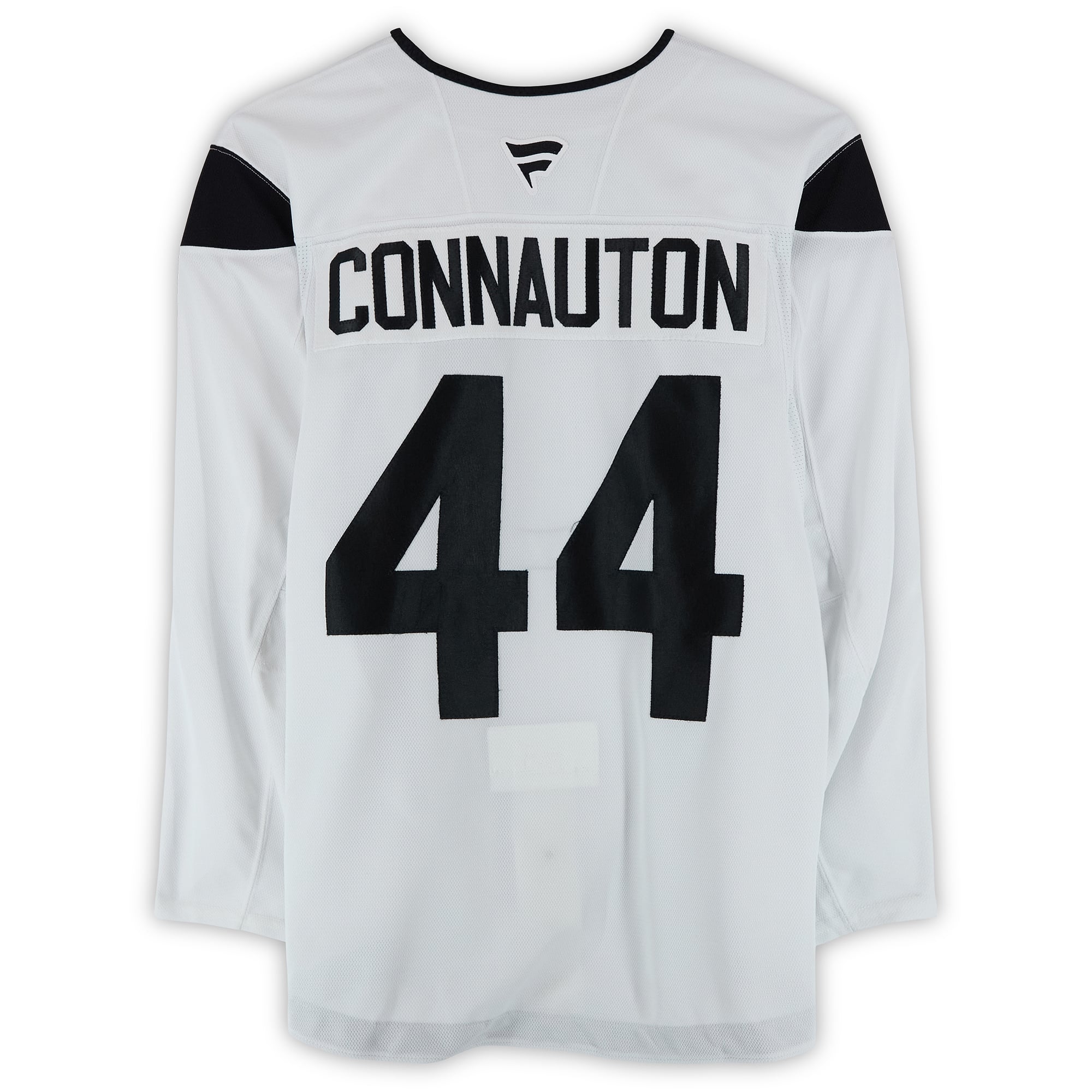 Maillot authentique blanc professionnel porté à l'entraînement par Kevin Connauton, numéro 44, du Utah Hockey Club, saison 2024-2025 de la LNH