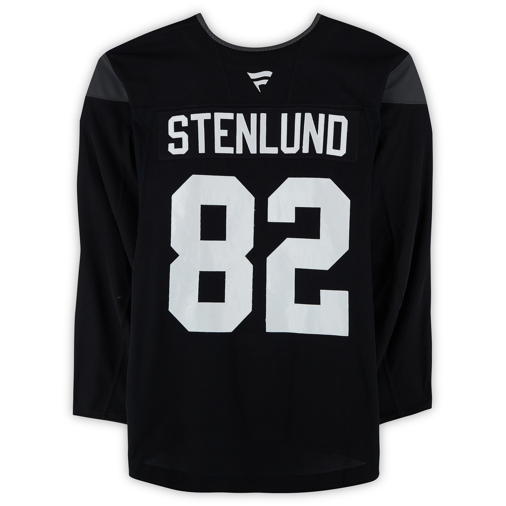 Kevin Stenlund Utah Mammoth Practice-Used #82 Black Jersey from the 2024-25 NHL Season