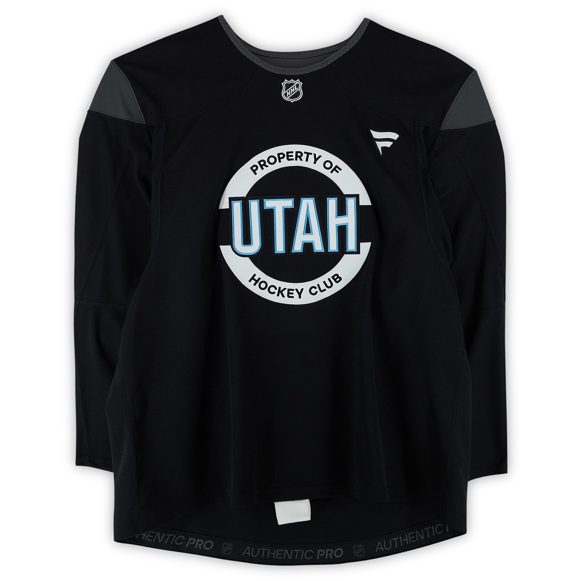 Maksymilian Szuber Utah Mammoth Practice-Used #55 Black Jersey from the 2024-25 NHL Season