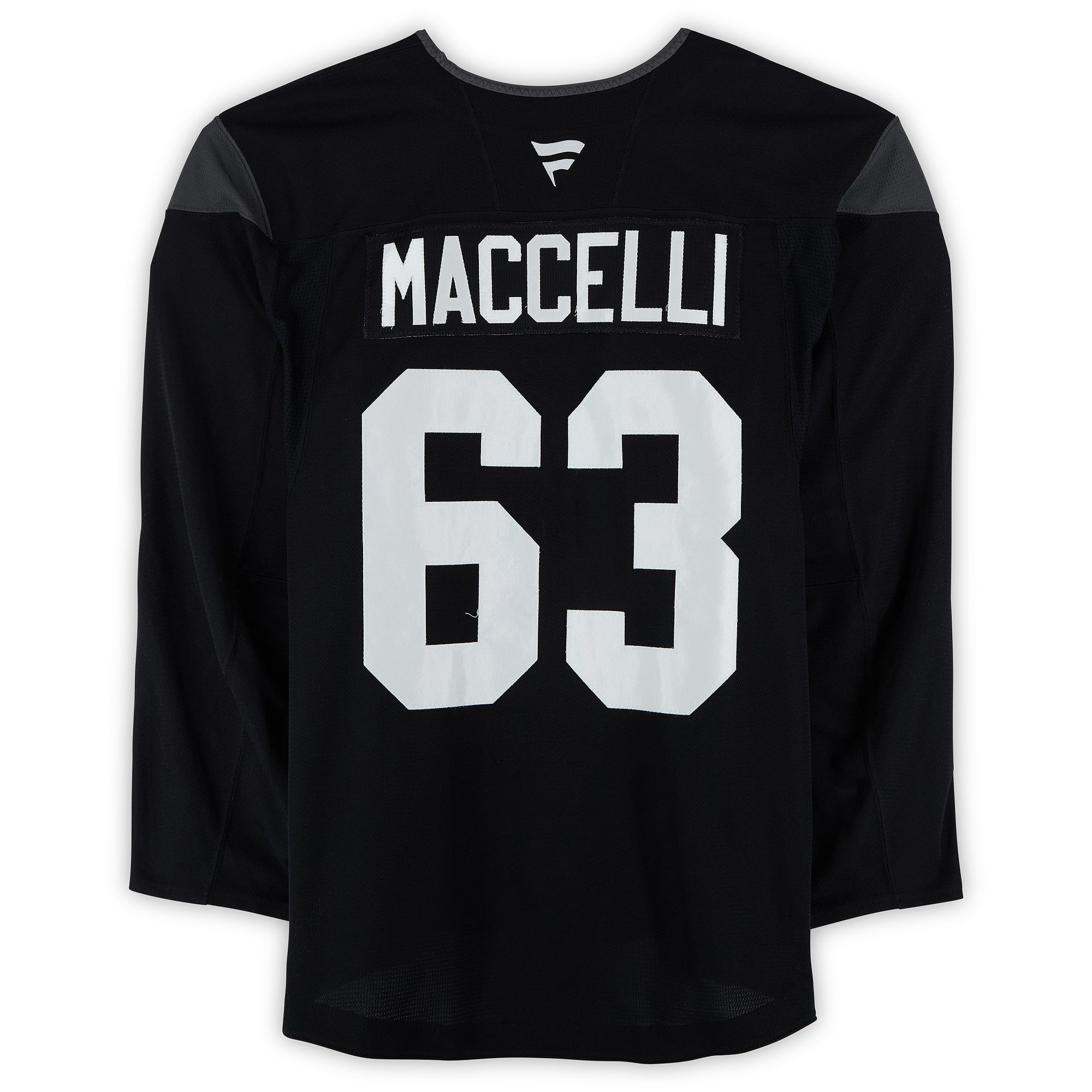 Matias Maccelli Utah Mammoth Practice-Used #63 Black Jersey from the 2024-25 NHL Season