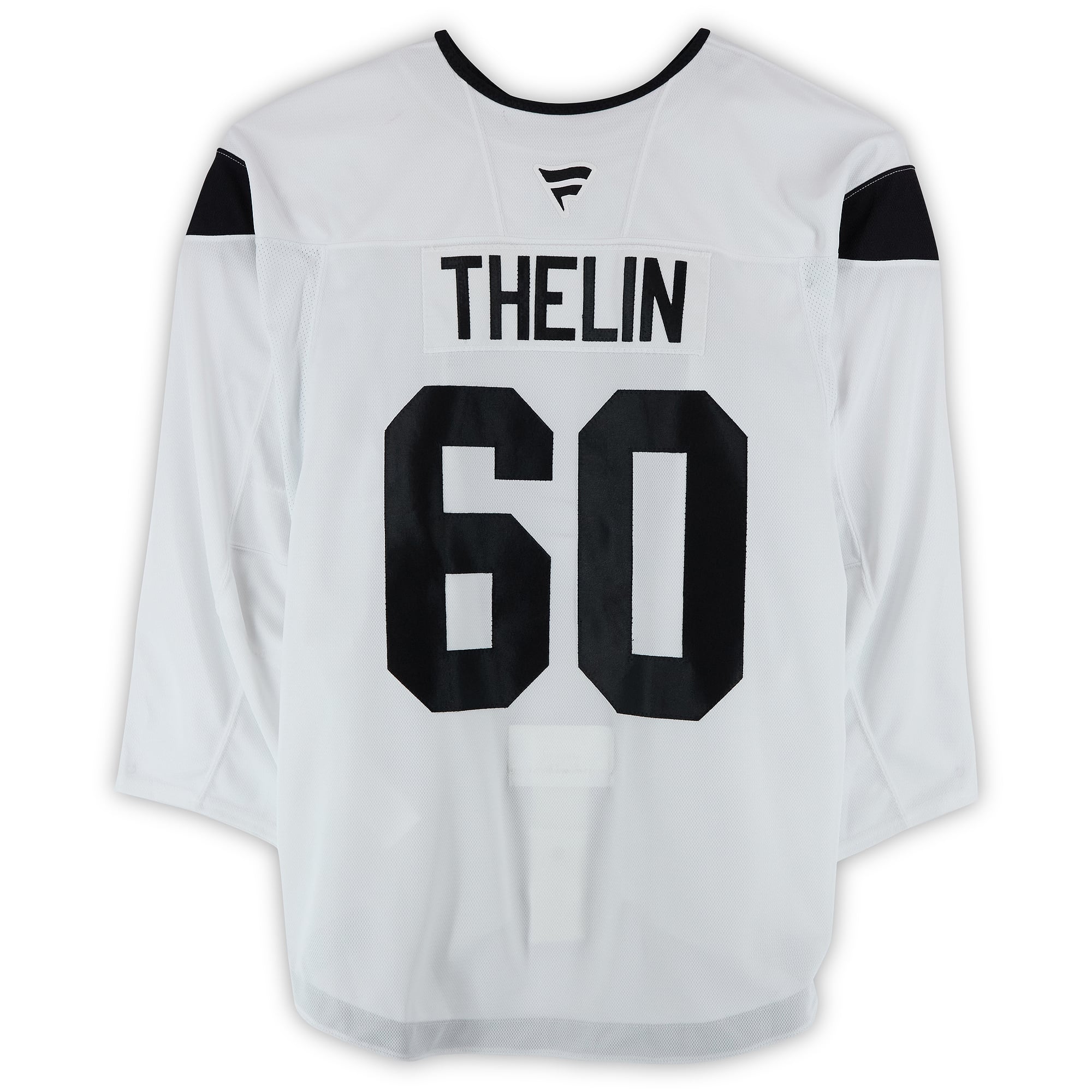 Melker Thelin Utah Hockey Club Practice-Used #60 White Jersey from the 2024-25 NHL Season